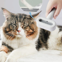 Deshedding Dogs Brush Grooming Tool Safe Retractable Anti-Rusty Stainless Steel Comb Teeth without Hurting Remove Loose Hair and Tangled Hair Dog Brush for Long Coat Dogs