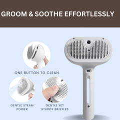 Steam Grooming Pet Brush