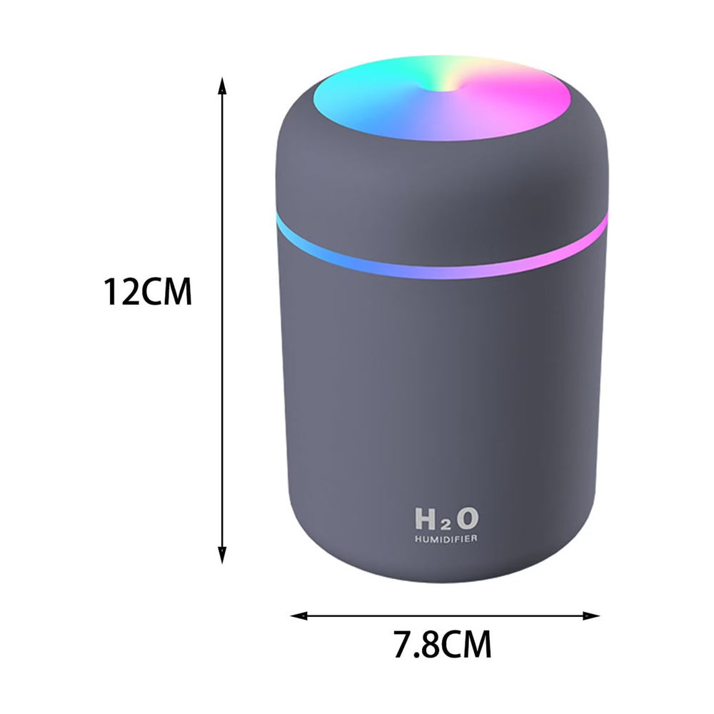 Portable Car Humidifier Colorful Cool Mini Humidifier, USB Desktop Humidifier for Bedroom,Office Room, Car,Etc. Auto Shut-Off, 2 Mist Modes, Super Quiet., Gift