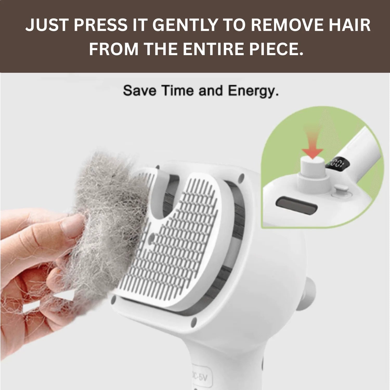 Steam Grooming Pet Brush