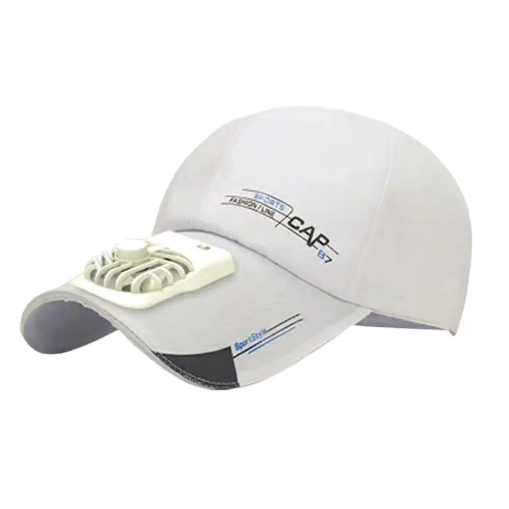 Cap with Fan Summer USB Charging Cooling Fan Baseball Cap Outdoor Golf Sunscreen 2 Speed Adjustable Peaked Hat Hiking Cap Fan