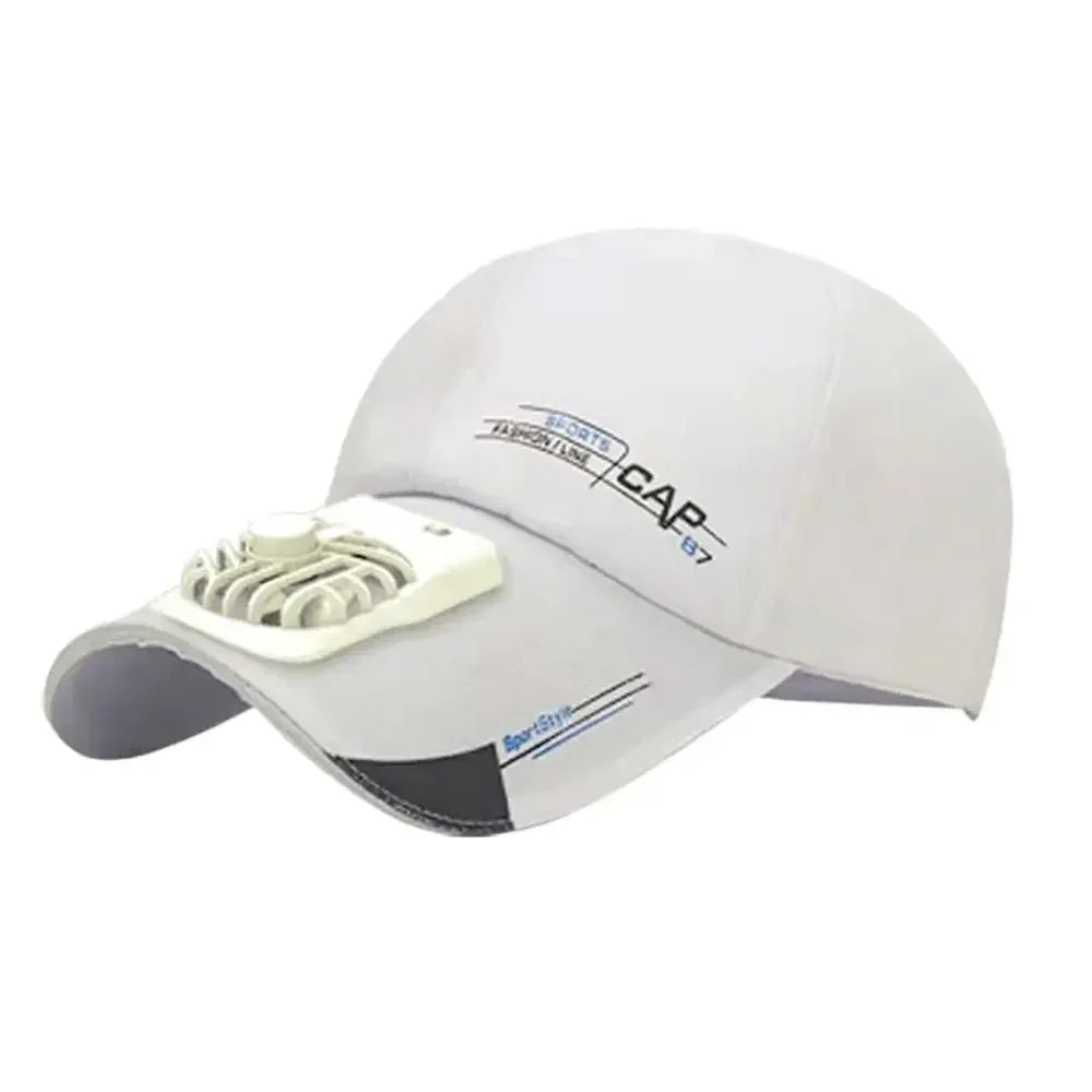 Cap with Fan Summer USB Charging Cooling Fan Baseball Cap Outdoor Golf Sunscreen 2 Speed Adjustable Peaked Hat Hiking Cap Fan