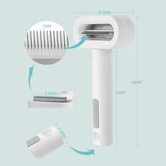Deshedding Dogs Brush Grooming Tool Safe Retractable Anti-Rusty Stainless Steel Comb Teeth without Hurting Remove Loose Hair and Tangled Hair Dog Brush for Long Coat Dogs