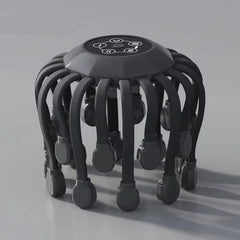 20Massage Heads Orange Scalp Head Massager Red Light Vibrator Octopus Scratcher for Relaxation Stress