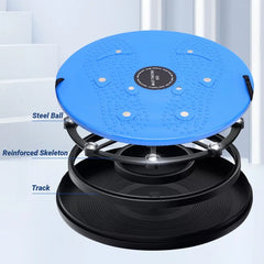 Waist Twisting Disc Magnet Foot Massage Slimming Large Area Granular Protrusions Pedal Board with Rope Fitness Balance