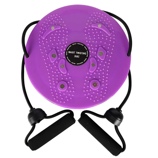 Waist Twisting Disc Magnet Foot Massage Slimming Large Area Granular Protrusions Pedal Board with Rope Fitness Balance