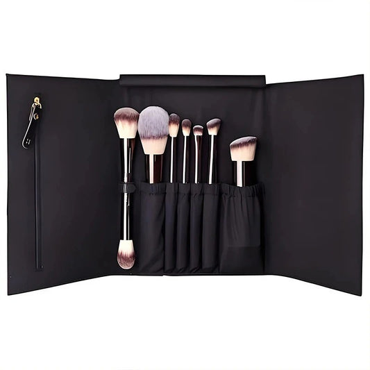 Hourglass Vegan Travel Brush Set - 7 Brushes with Vegan Leather Roll