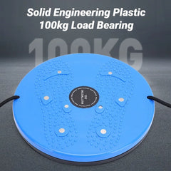 Waist Twisting Disc Magnet Foot Massage Slimming Large Area Granular Protrusions Pedal Board with Rope Fitness Balance