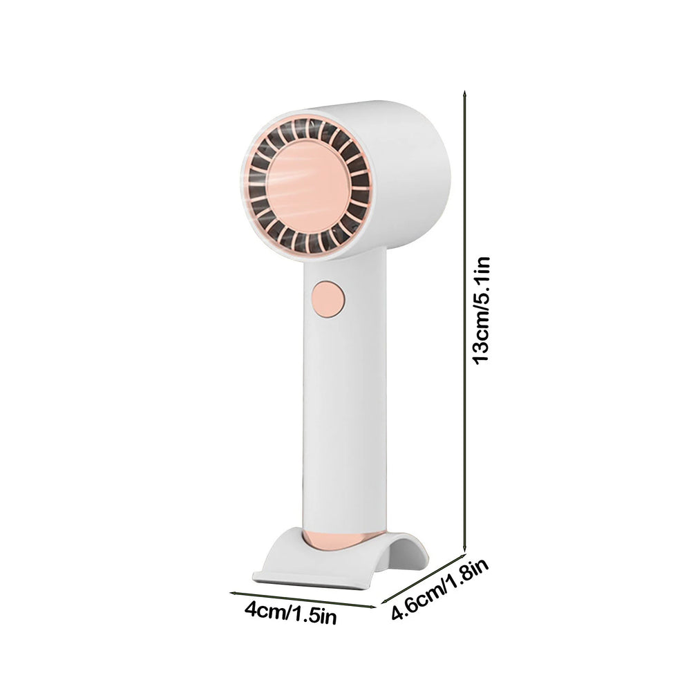 Handheld Fan, Mini Small Portable Turbo Fan, Usb Type-C Rechargeable 3 High Speeds Personal Fans, Max 16 Hours Working Time, Small Hand Fan for Travel, Camping, Office