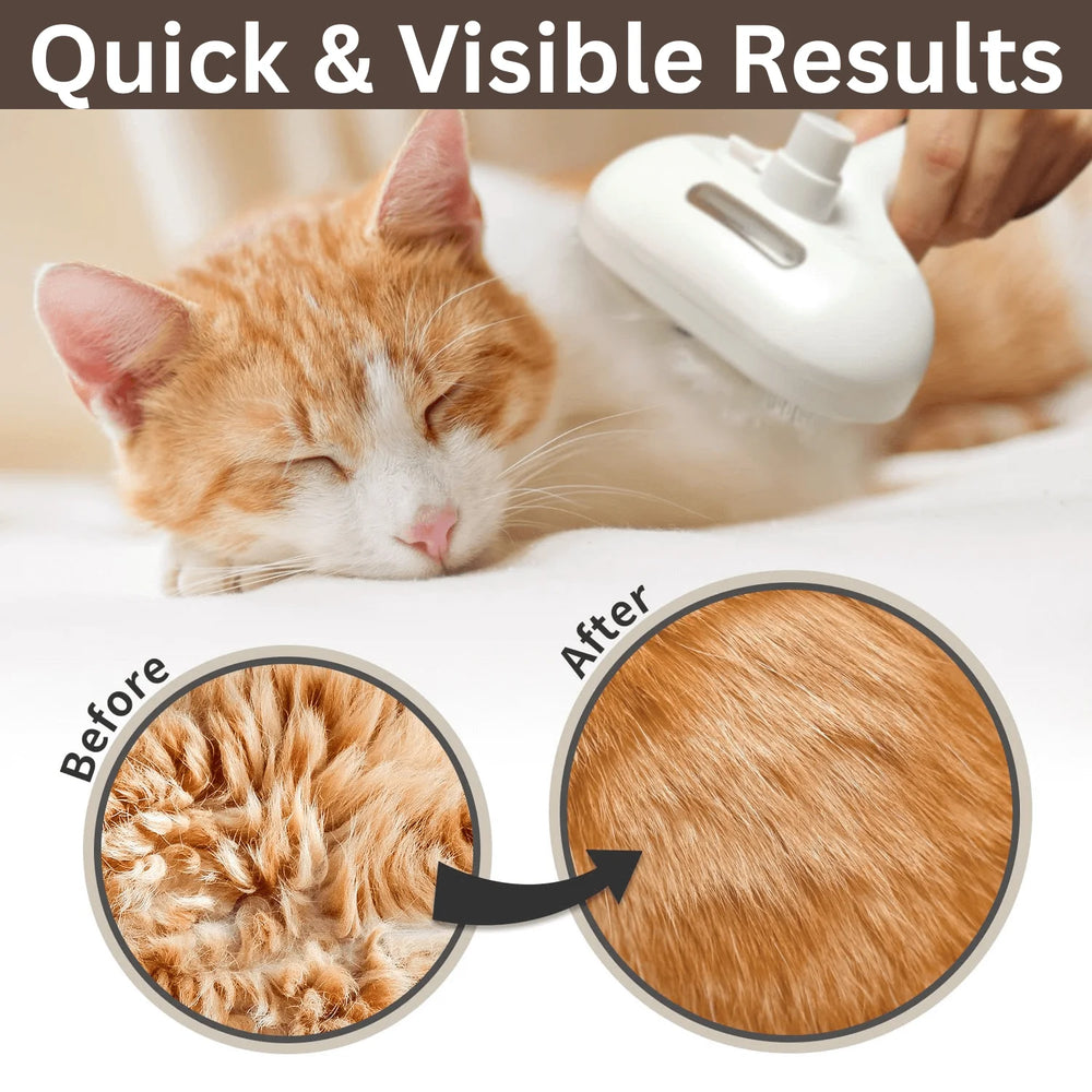 Steam Grooming Pet Brush